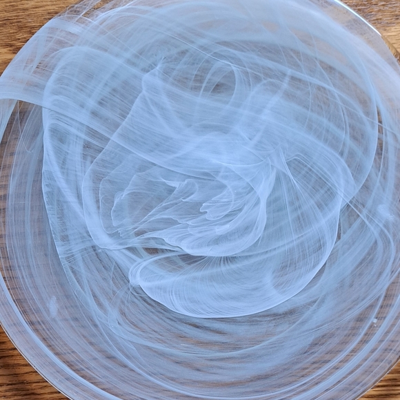 Glass decorative dish. Blown glass Candle Dish🕯 - Picture 3 of 4